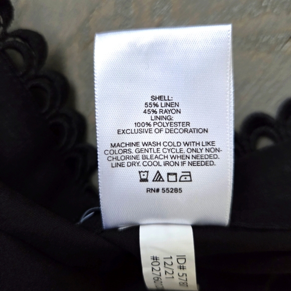 Express Black High Waist Eyelet Trim Shorts - Picture 6 of 8